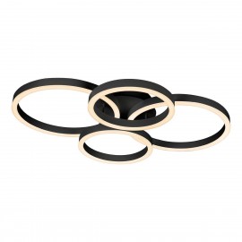 Потолочная светодиодная люстра iLedex Ring-New 6815-300/400-X-T BK - 6815_300_400___t_bk_2