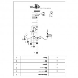 Подвесная люстра Wedo Light Alkamo 66420.01.09.08 - 66420_01_09_08_3