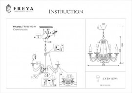 Подвесная люстра Freya Velia FR2046-PL-06-WG - fr2046_pl_06__g_2
