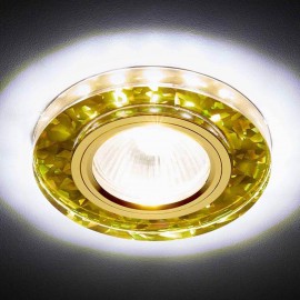 Встраиваемый светодиодный светильник Ambrella light Led S225 WH/G/WH - Встраиваемый светодиодный светильник Ambrella light Led S225 WH/G/WH