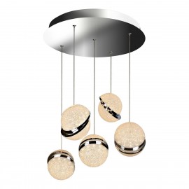 Подвесная светодиодная люстра iLedex CRystal Ball C4474-5R CR - c4474_5r_cr_2