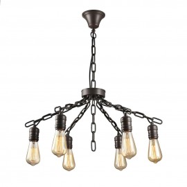 Люстра подвесная Kristen TL1181H-06BK Toplight - Подвесная люстра Toplight Kristen TL1181H-06BK